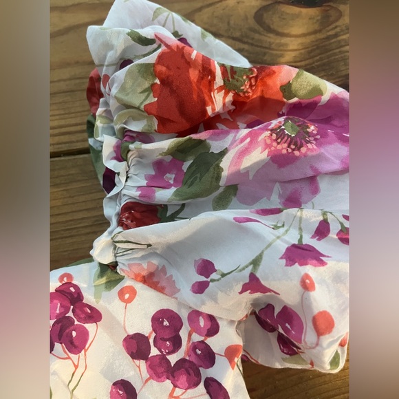 Abercrombie & Fitch Drama Puff Sleeve Sweetheart Set Top - Picture 8 of 8